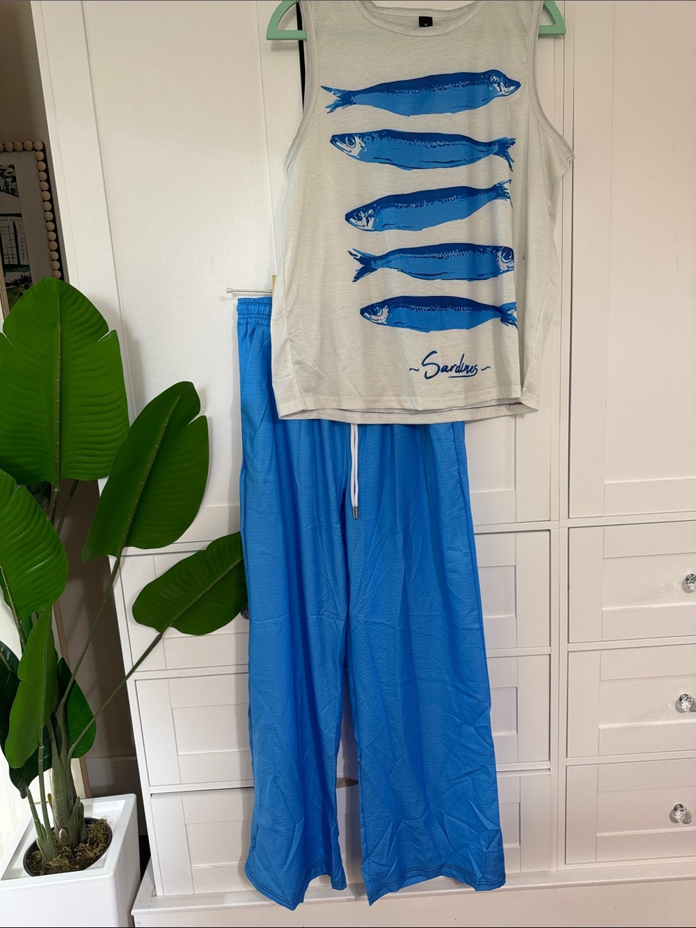 Sardines Two-Piece Lounge Set – Size Medium | New Without Tags